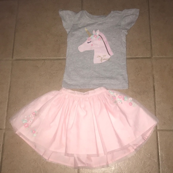 carter's unicorn tulle skirt
